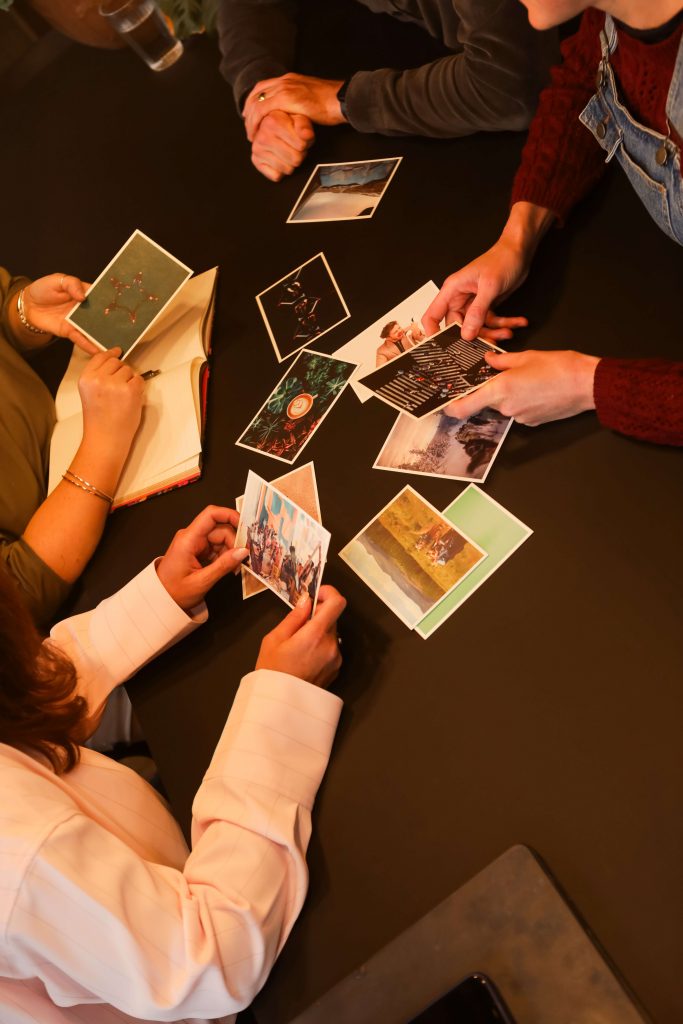 Sarah parr doing a group activity